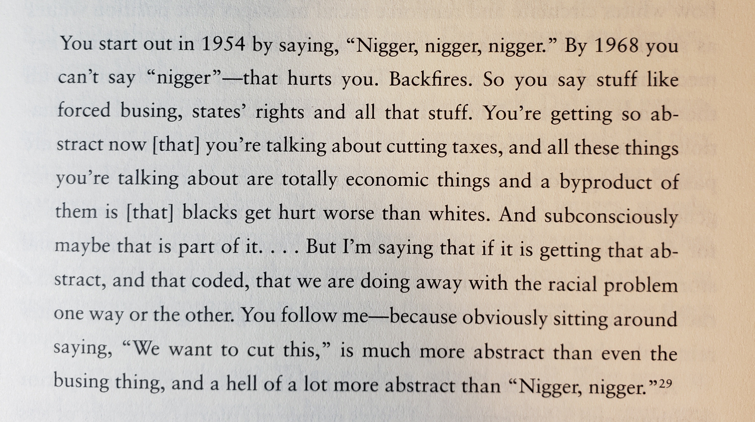 Lee Atwater explains the Southern Strategy