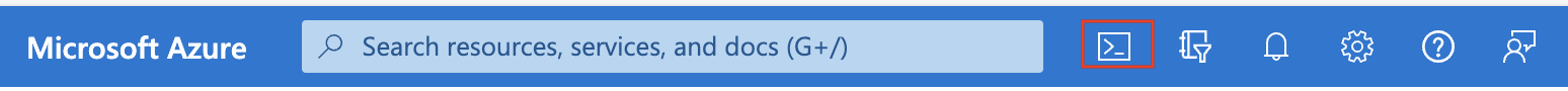 How to open the Azure Cloud Shell in the Azure portal 